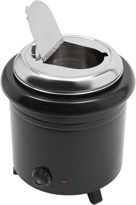 Kredens POTYYH – 400 W, 13 l, 36,5 x 44 cm, Srebrny – stal nierdzewna, Bufety, do domu, Elektryczny marmite 400 W – hotel
