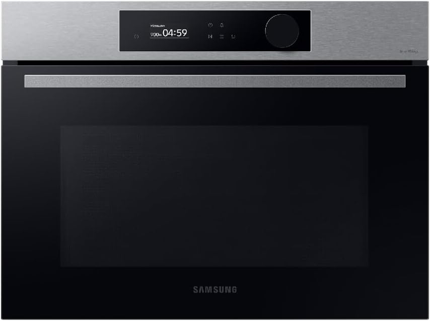 Samsung Kuchenka mikrofalowa, NQ5B5713GBS, 60 cm – 50 l, Srebrny / Czarny, stal nierdzewna, Wi-Fi – NQ5B5713GBS / U5, dotyk, rozmrażanie, czarny