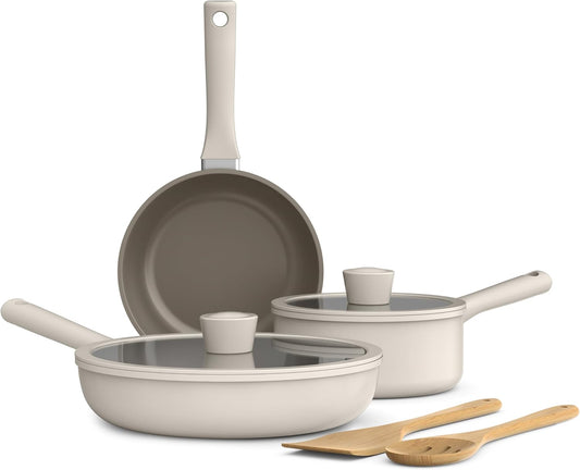 Baterie kuchenne BELLA – Czarny, Bateria, bateria patelni i patelni, 7 pokoi – ceramika kuchnia non- stick 7 ft