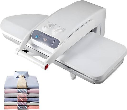 GJBMXSM Żelazko parowe, 800x310 mm, 1400 W, 50 kg – Czarny, automatyczne wyłączanie, 1400 W- NoStand Prasa, para 800x310 mm/650x240 mm 1400 W-NoStand