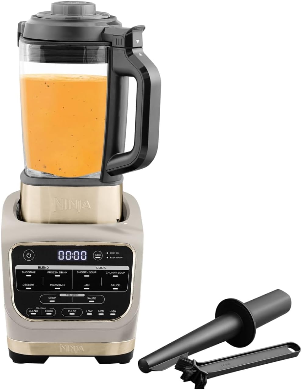 Ninja Blender, HB150EUSTGD, 1,7 l, 1000 W – 42 cm, Czarny/Złoty, Foodi, do zup – 10 programów Auto-iQ, szklany dzbanek 1,7 l, ciepło i zimno