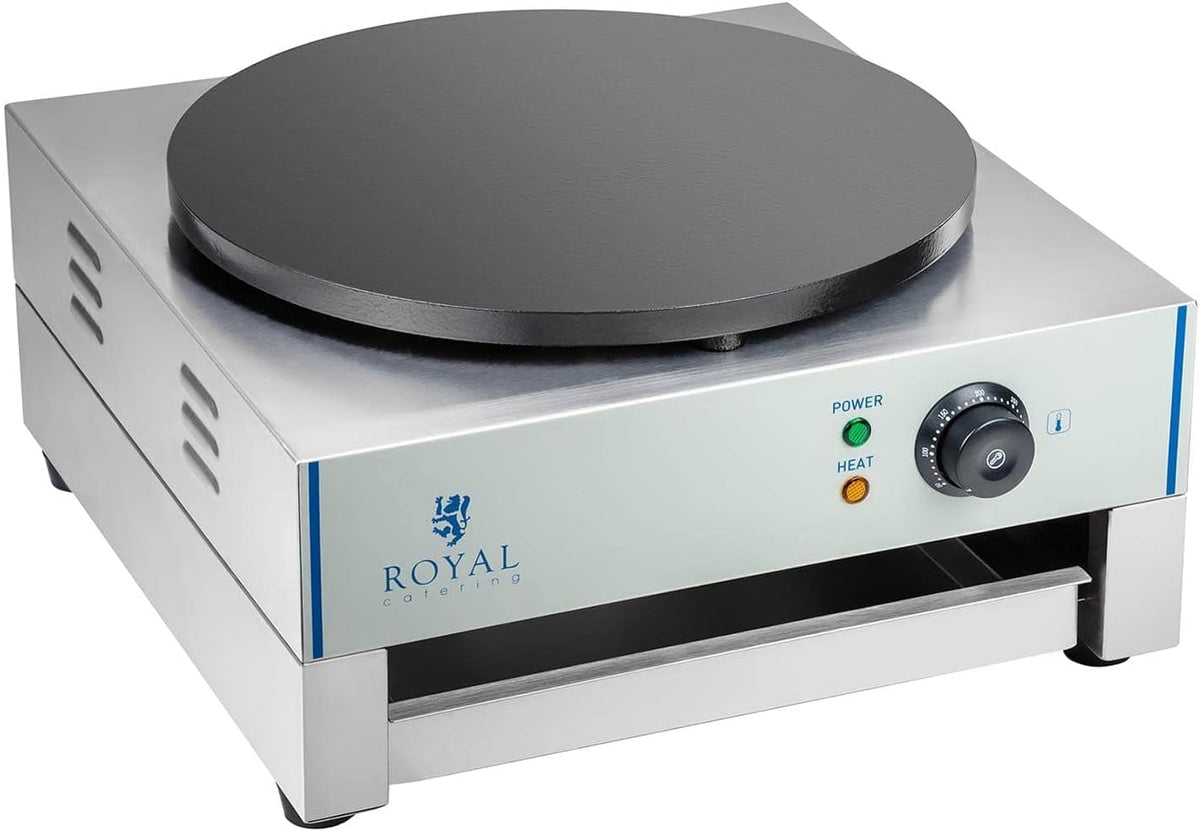 Crêpeiers Przewodniczący Royal Catering, 3000-E, 5 cm, 230 V – 3000 W, Czarny, RCEC- 3000-E elektryczny Crêper