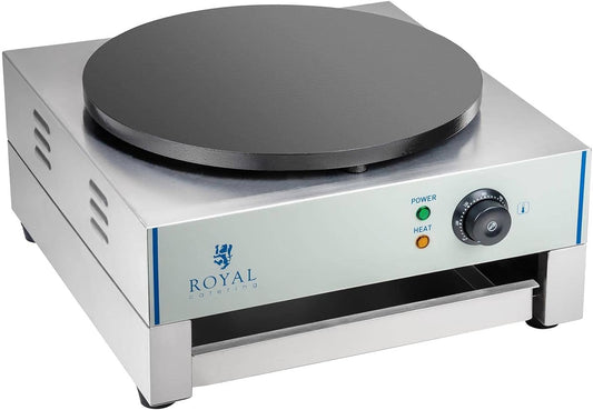 Crêpeiers Przewodniczący Royal Catering, 3000-E, 5 cm, 230 V – 3000 W, Czarny, RCEC- 3000-E elektryczny Crêper