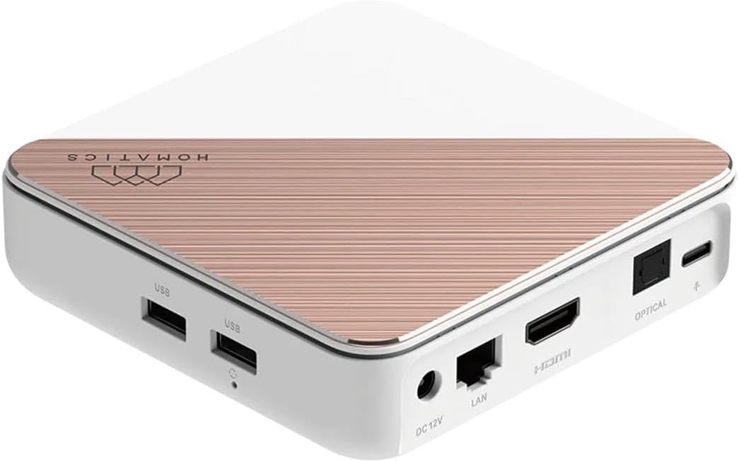Telewizor Smart TV Homatics – 12 V, Biały, Bluetooth, Wi-Fi – pilot zdalnego sterowania, Google Smart TV, 4K UHD, Android OS