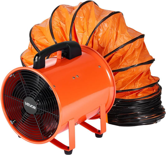 VEVOR Systemy ewakuacji, 300 W, 298 x 293 x 370 mm – 240 V, Biały, m3 / h Wentylator, 2922 m3 / h – przemysłowy m3/h