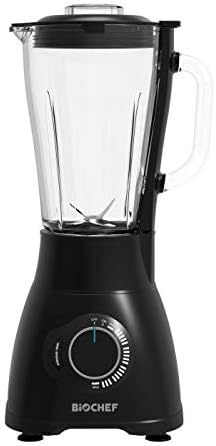 Mikser Bio Chef, 75 l, 1200 W – Czarny, blender kielichowy, Miska szklana 1