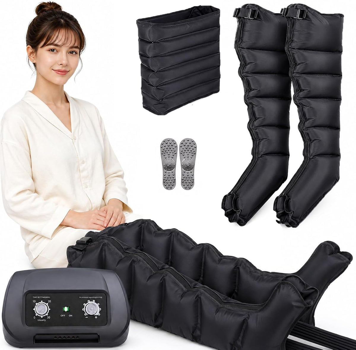 Masażer do stóp SULQING, 170 cm – Czarny, 2Leczenie w przypadku czarnych nóg, leczenie w przypadku nóg