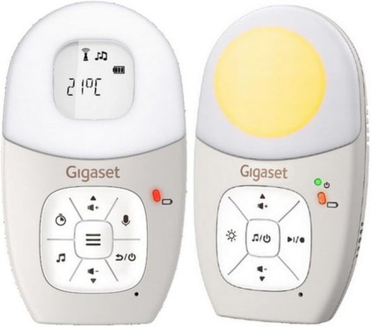 Monitory audio Gigaset, 300 m, Czarny, Babyphone – Sensor, monitor wideo dla dzieci, zegar