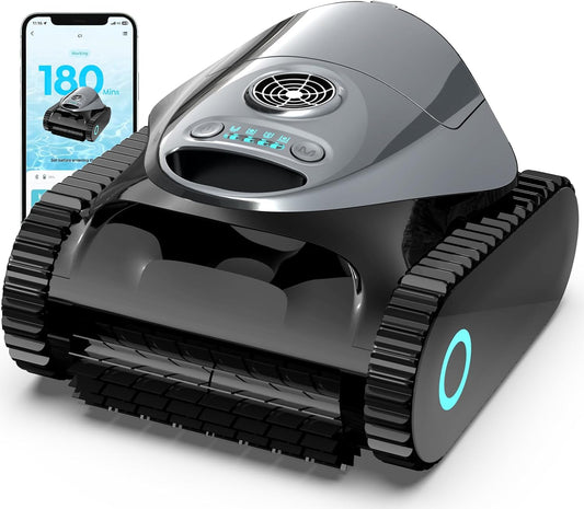 Automatyczne systemy czyszczenia BRINBO, 150 m, 7,8 kg – Czarny, praca bezprzewodowa, Robot, robot czyszczący basen – 7 tryby, bezprzewodowy