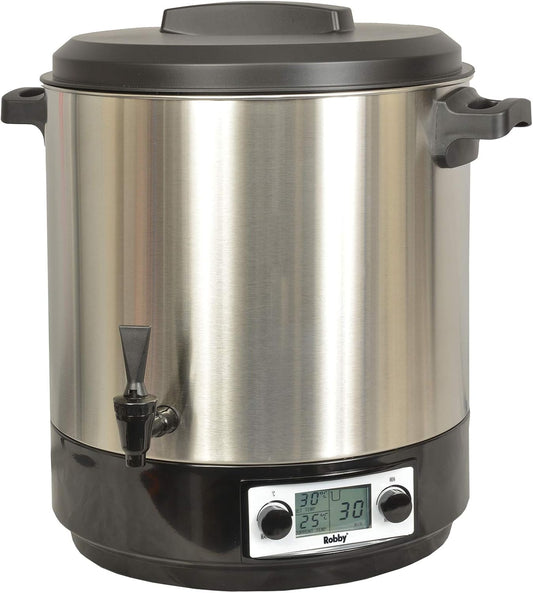 Sterylizatory elektryczne robby, 31 l, 2000 W – Srebrny, stal nierdzewna, Kanał kuchenny, licznik – LCD Wyświetlacz, STERI PRO INOX XL LCD