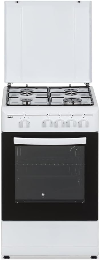 Kuchenki z piekarnikiem SVAN, SKG4500TM, 43 l, Biały – metal, funkcja grilla, kuchenka z piekarnikiem, Kuchnia z piekarnikiem SKG4500TM