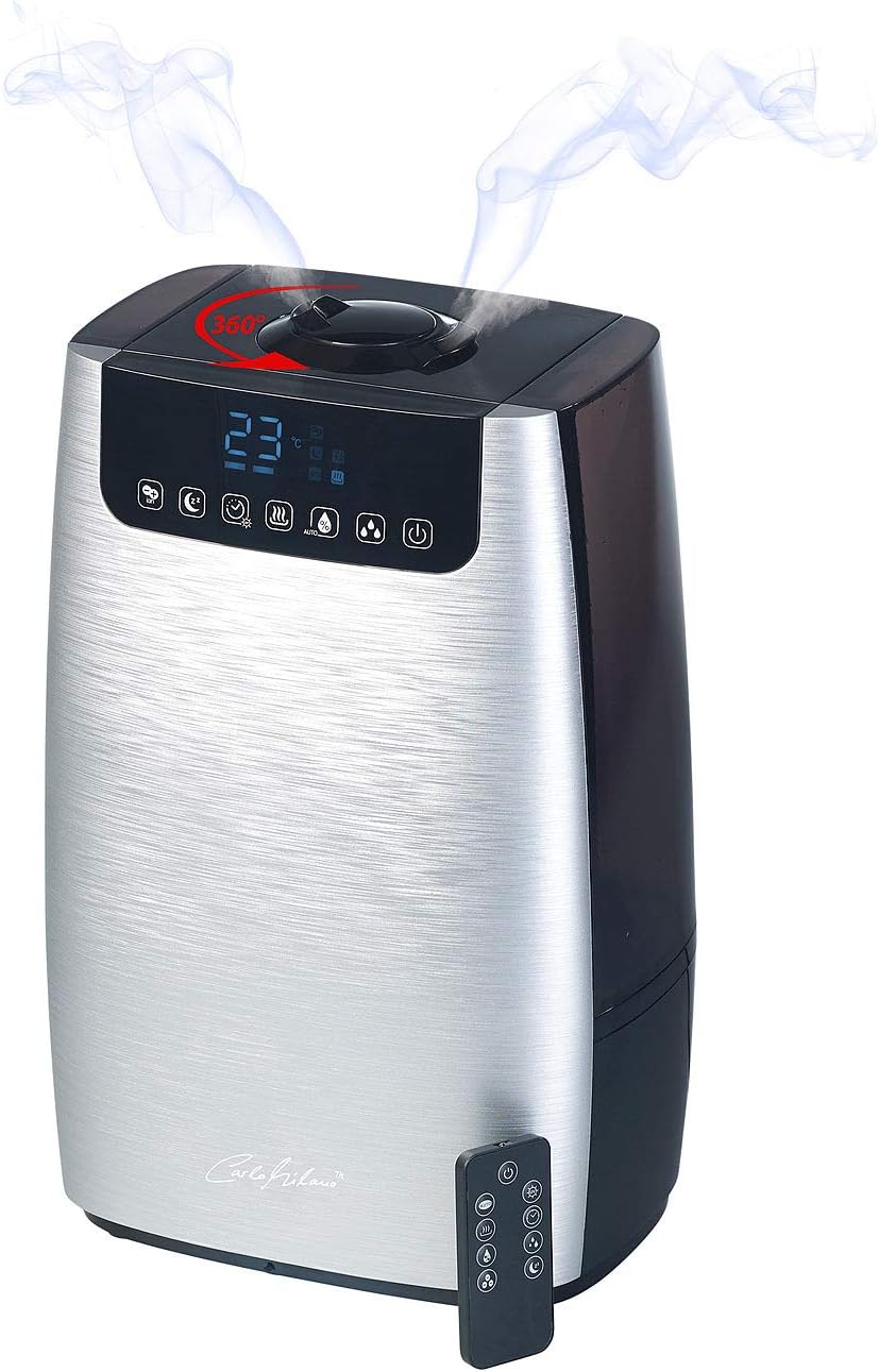 Carlo Milano Oczyszczacz powietrza, LBF-600 – 2 W, 35 dB, 400 ml, Czarny – filtr HEPA, 2 w 1, LBF- 600 Wilgoczniki, dyfuzory