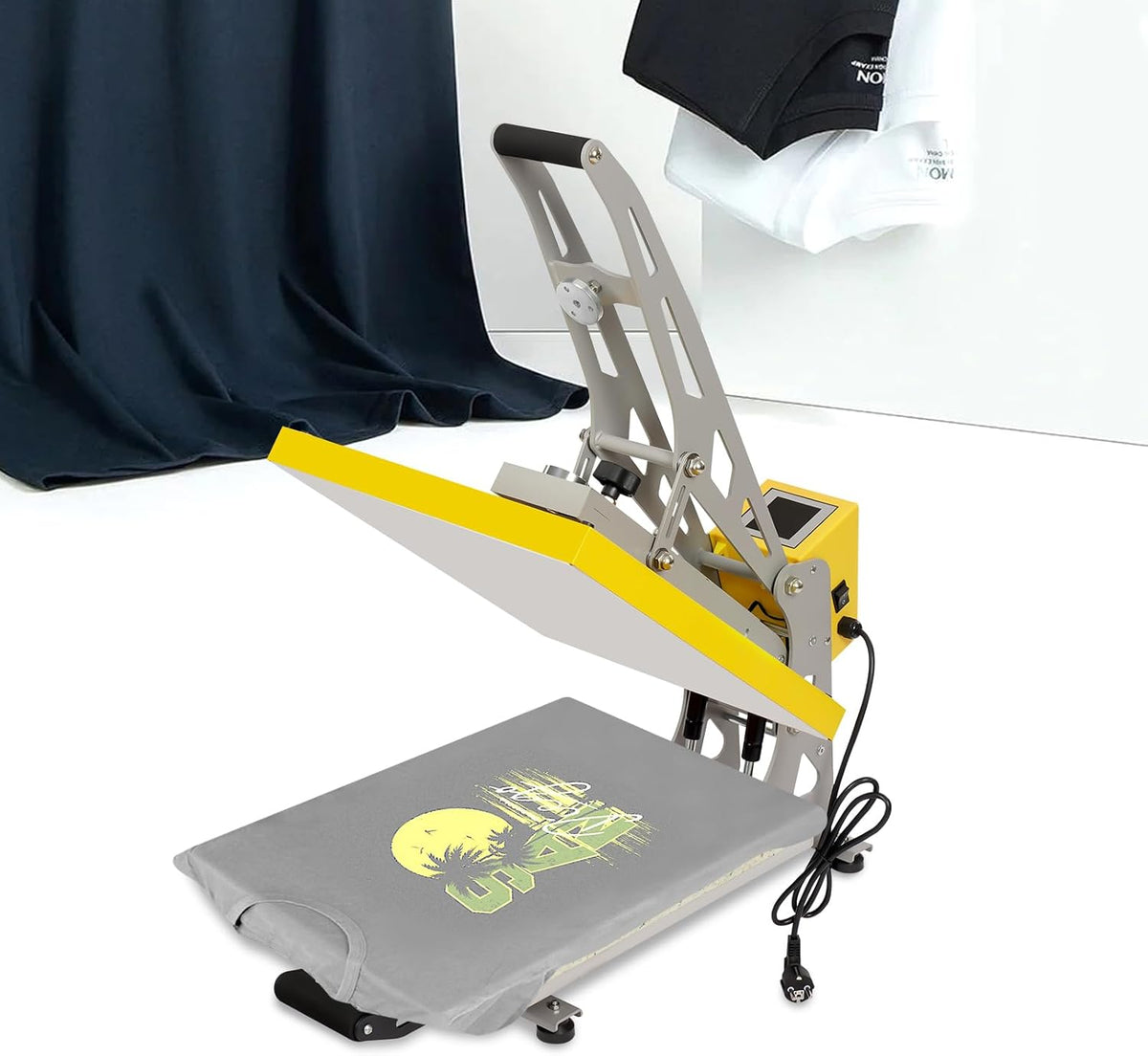 DSYOGX Prasy drukarskie – 40 x 50 cm, 2500 W, Czarny, Sublimator – Transfer, Prasa, funkcja grzewcza