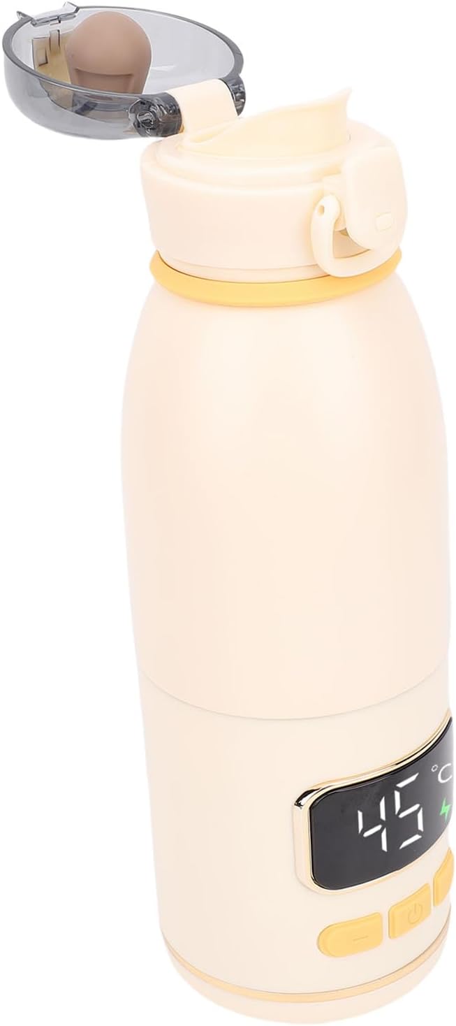 ASHATA Urządzenia do ogrzewania pomieszczeń, 450 ml, 83 x 238 mm – Srebrny, stal nierdzewna, czajnik elektryczny